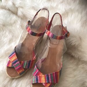 Nine West colorful sandals